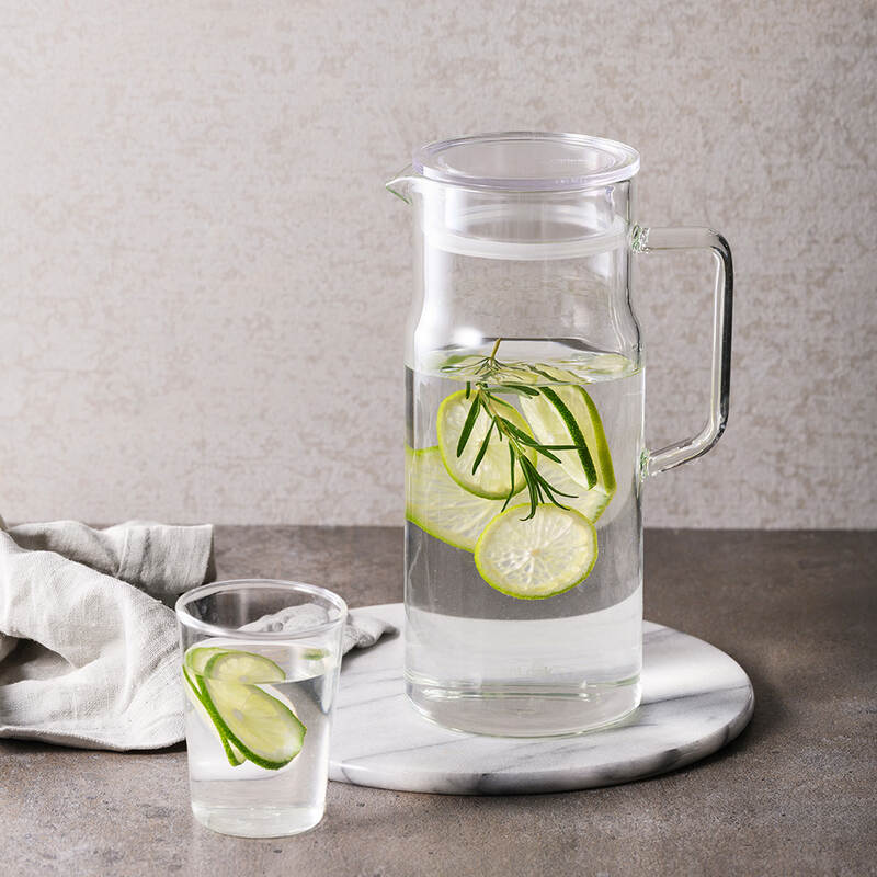 Bình nước thủy tinh chịu nhiệt LocknLock Metro Glass Jug 1.2L - Màu trong suốt - LLG6100, , large image number null